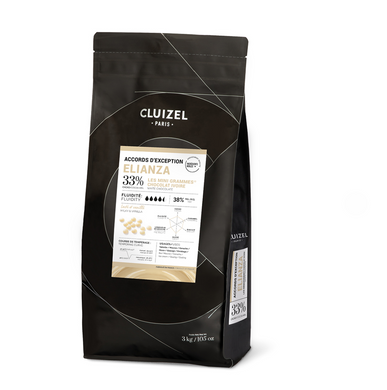 Cluizel 33% White Elianza Chocolate 3 kg Bag
