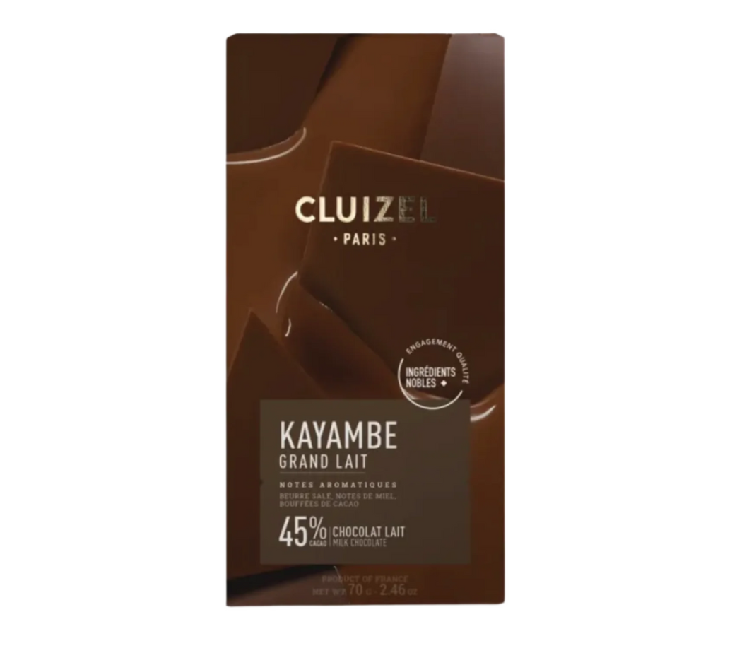 Cluizel 45% Kayambe Grand Lait Milk Chocolate Bar