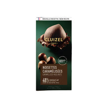 Load image into Gallery viewer, Cluizel 48% Milk Chocolate with Caramelized Hazelnuts Bar
