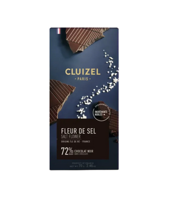 Cluizel Dark 72% Fleur de Sel Chocolate Bar