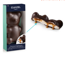 Load image into Gallery viewer, Cluizel Dark Chocolate Coated Marshmallow Bear, Filled with Caramel

