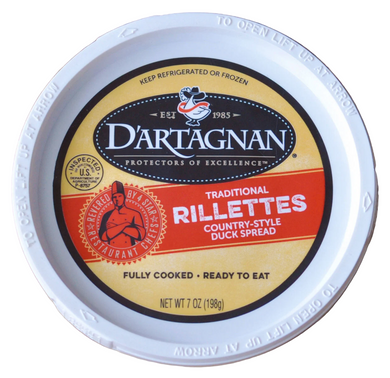 D'artagnan Duck Rillettes in Tub