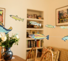 Load image into Gallery viewer, East End Press Fishes Sewn Garland
