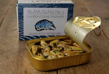 Load image into Gallery viewer, Fangst Marinated Danish Limfjord Blue Mussels in Tin
