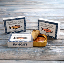 Load image into Gallery viewer, Fangst Smoked Faroe Islands Salmon in Tin from Denmark
