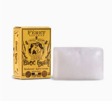 Load image into Gallery viewer, Féret Bloc Hyalin soap bar with packaging on a white background.

