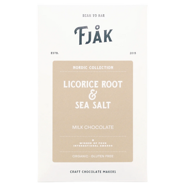 Fjak 50% Milk Chocolate with Licorice Root and Sea Salt