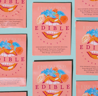 Flouwer & Co edible flowering seed packets