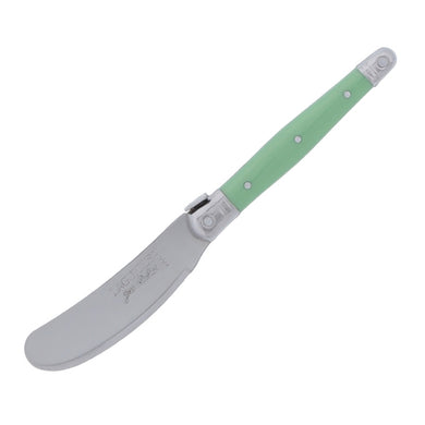 Laguiole Jean Dubost Green Apple Cheese Spreader Knife