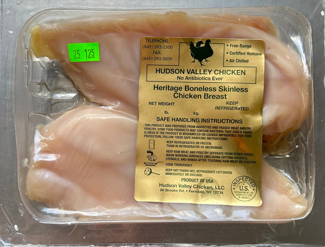 Hudson Valley Farms Heritage Boneless, Skinless Chicken Breast (2)