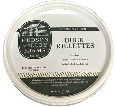 Hudson Valley Farms Duck Rillettes in Tub