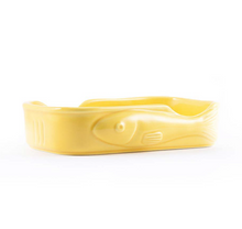 Load image into Gallery viewer, Yellow Ceramic Tinned Fish Tray from Canned With Soul, Portugal
