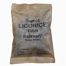Load image into Gallery viewer, Kolsvart Sweet Licorice Fish Candy, Sweden
