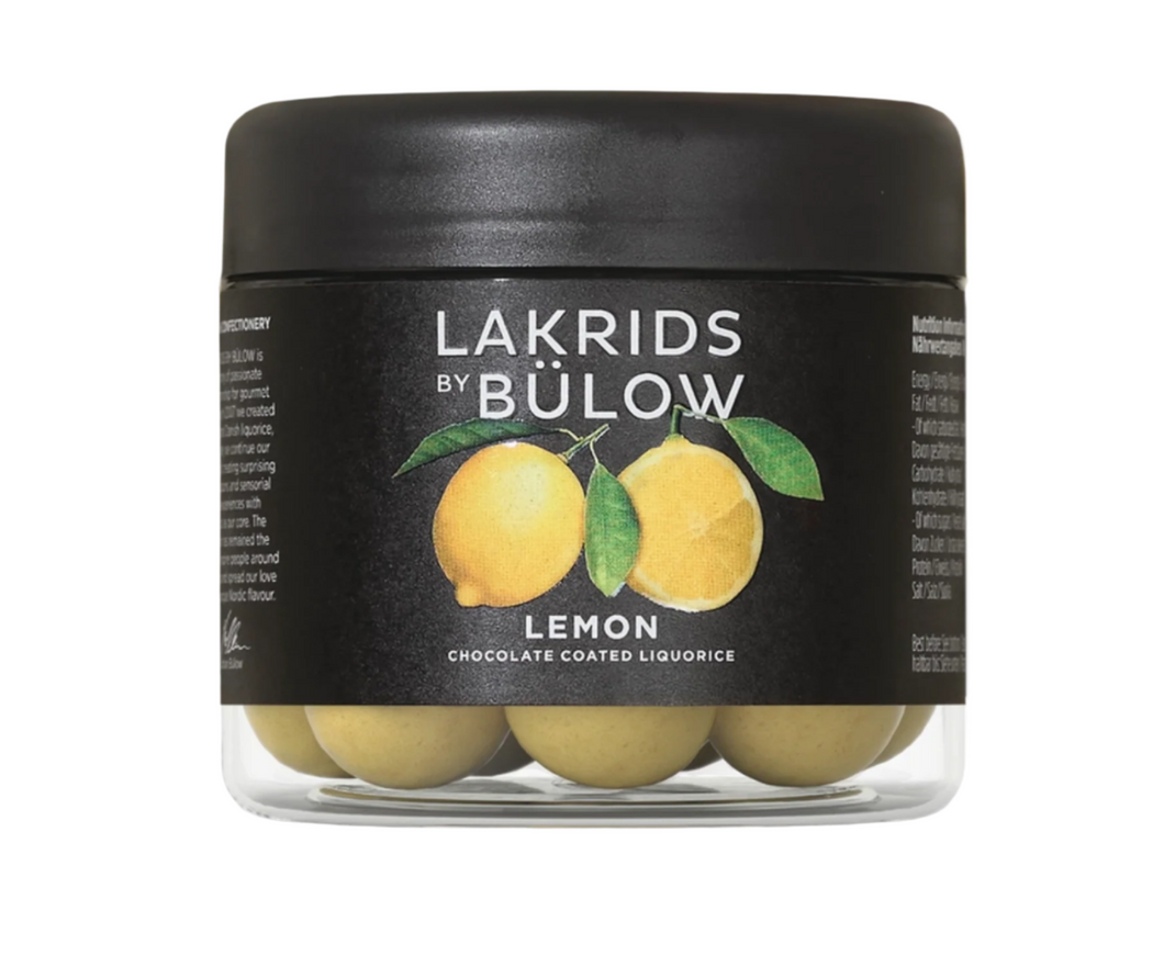 Lakrids by Bulow Lemon Chocolate Coated Licorice, Denmark