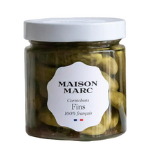 Load image into Gallery viewer, Jar of Maison Marc cornichons on a white background, France
