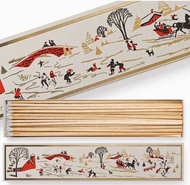 Winter Scene, Long Fireplace Matches
