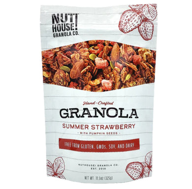 NutHouse! Strawberry Granola Front