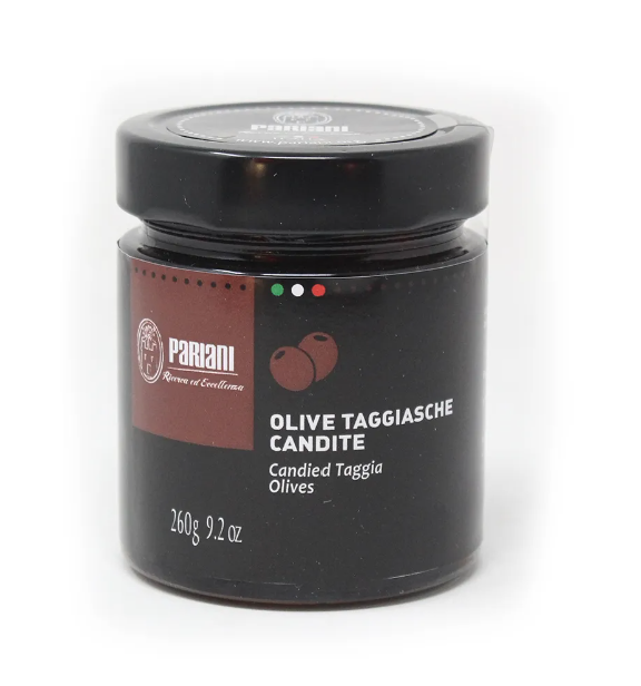 Semi-Candied Taggiasca Black Olives (Italy) - Jar