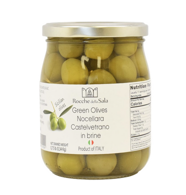 Rocche della Sala Green Castelvetrano Olives in Brine, Italy