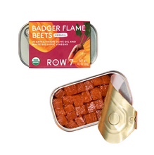 Load image into Gallery viewer, Row 7 Badger Flame Cubed Beets in Tin
