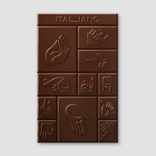 Load image into Gallery viewer, I AM ITALIANO Chocolate Bar with Italian Hand Signs
