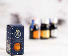 Load image into Gallery viewer, San Giacomo Mini Cruet Set of 12 yr, 20 yr, 25 yr Traditional Balsamic Vinegar, Reggio Emilia, Italy
