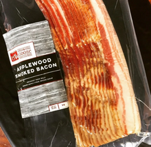 Load image into Gallery viewer, Retail pack of Smoking Goose all natural, nitrate free, applewood smoked bacon (Indianapolis, Indiana).

