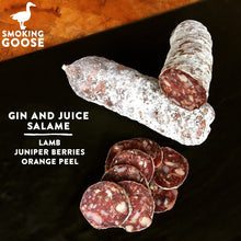Load image into Gallery viewer, Smoking Goose nitrate free artisan Gin and Juice salami (Indianapolis, Indiana).
