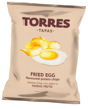 Torres Fried Egg Potato Chips from Spain