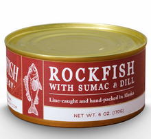 Load image into Gallery viewer, Tin of Wildfish Cannery Rock Shrimp with Sumac and Dill, Alaska.
