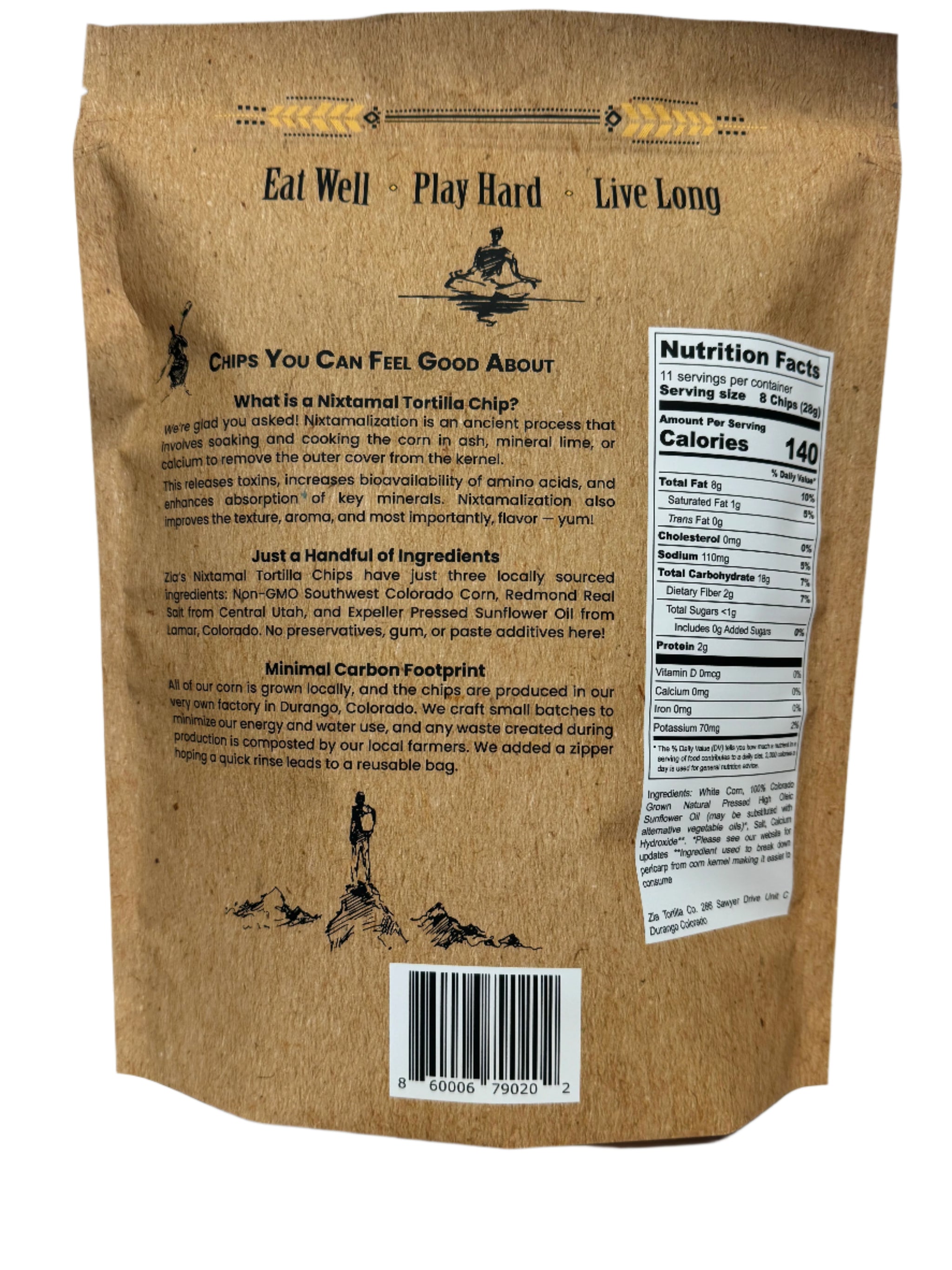 Nixtamalized Tortilla Chips (Dorango, Colorado) - Zia Tortilla