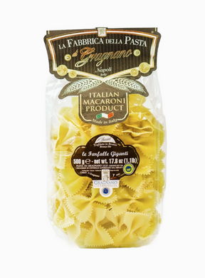 La Fabbrica Della IGP Large Bow Tie (Farfalle Giganti) Pasta from Italy