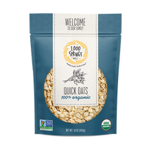Load image into Gallery viewer, 1000 Spring Mill organic quick oats bag.

