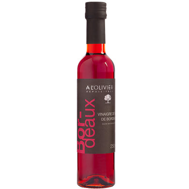 bottle of A L'Olivier bordeaux Red Wine Vinegar