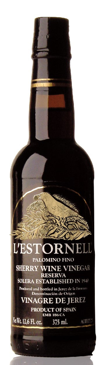 Dark bottle of L'estornell Sherry Wine Vinegar