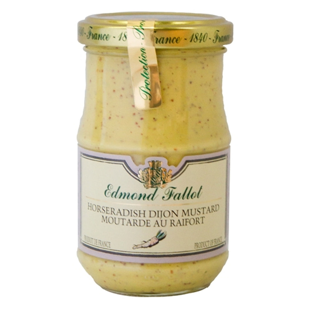 Fallot Horseradish Dijon Mustard Jar