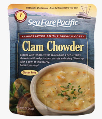 SeaFare Pacific Clam Chowder Front Pouch