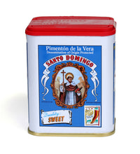 Load image into Gallery viewer, Beautiful tin can of Pimenton de la Vera, Sweet from Santo Domingo.
